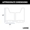 Luverne Truck Equipment 07-14 SILVERADO/SIERRA PICKUPS-FRONT OR REAR TEXTURED RUBBER MUD GUARDS 12INx23IN 250743 - alternate 3